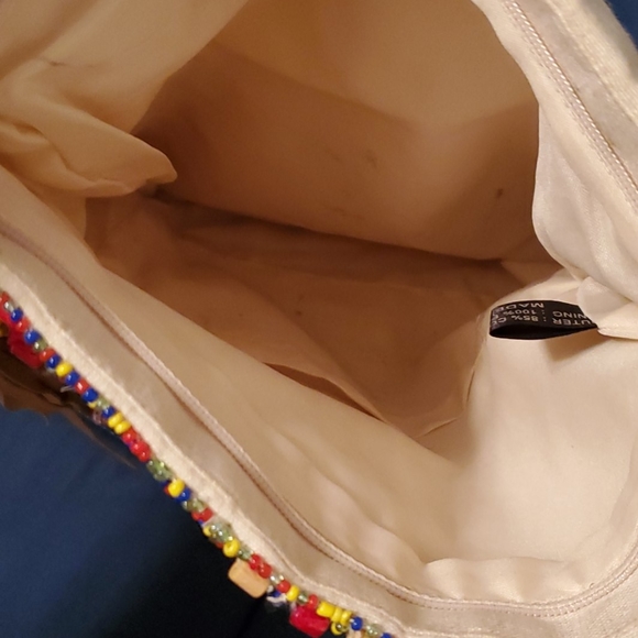 Boho colorful clutch bag with fringe - Picture 8 of 8